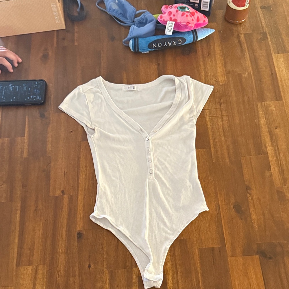 BB Dakota by Steve Madden Cream Bodysuit